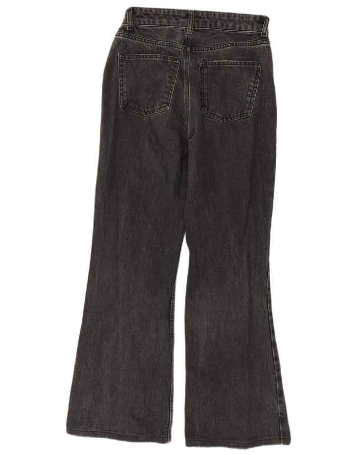 Topshop Damen Schlagjeans W26 L30 Graue Baumwolle
