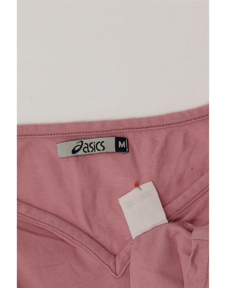 Asics Damen-Top mit 3/4-Ärmeln, UK-Größe 12, Mittelrosa aus Baumwolle