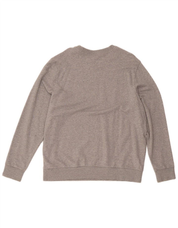 Reebok Womens Graphic Sweatshirt Pullover UK 22/24 2XL Grau geflecktes Polyester