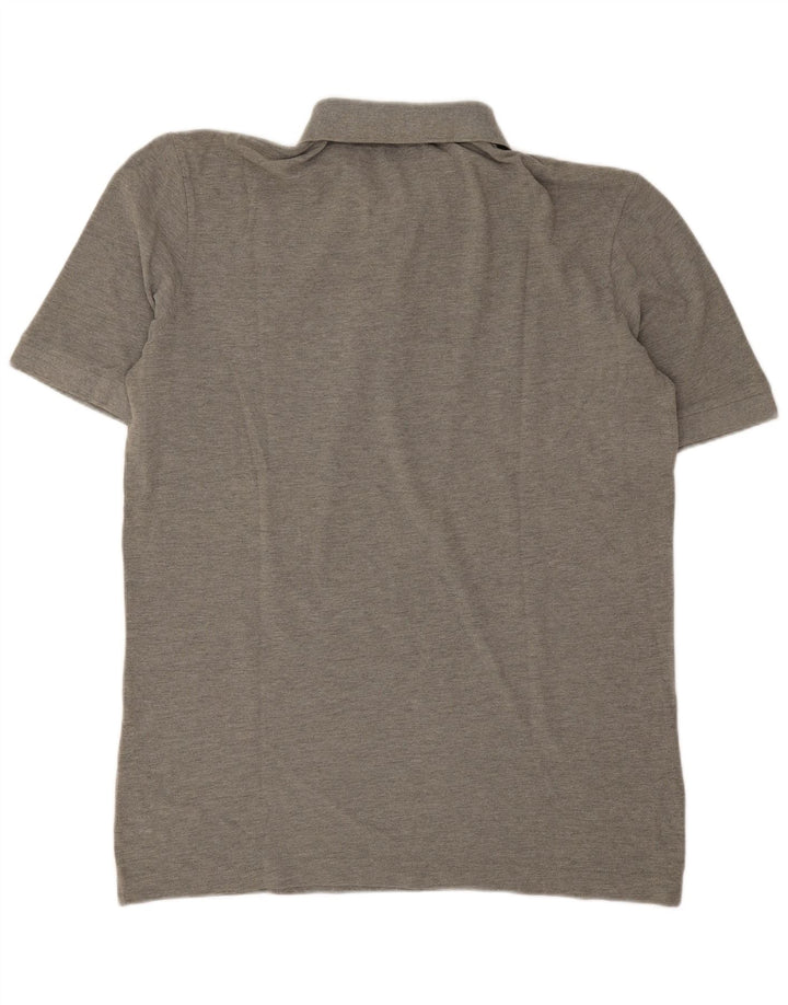 Kappa Herren Poloshirt 2XL Grau gefleckte Baumwolle