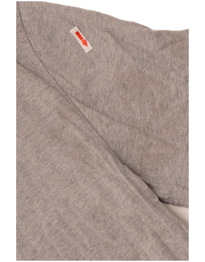 Tommy Hilfiger Herren-T-Shirt mit normaler Passform, mittelgrauer Baumwolle