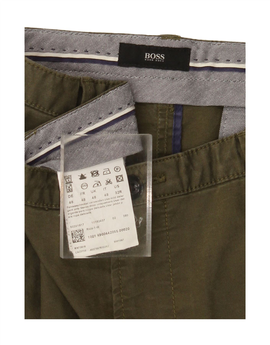 Herren-Chinohose mit gerader Passform, Größe 48, Größe M, W32, L29