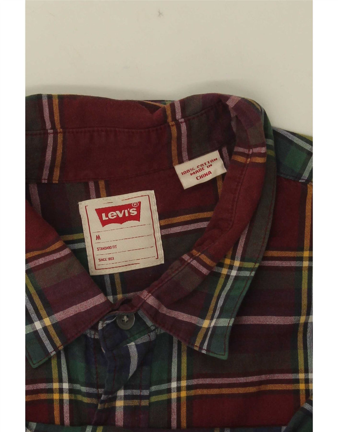Levi's Herren-Hemd in Standard-Passform, mittelgroß, mehrfarbig, kariert, Baumwolle