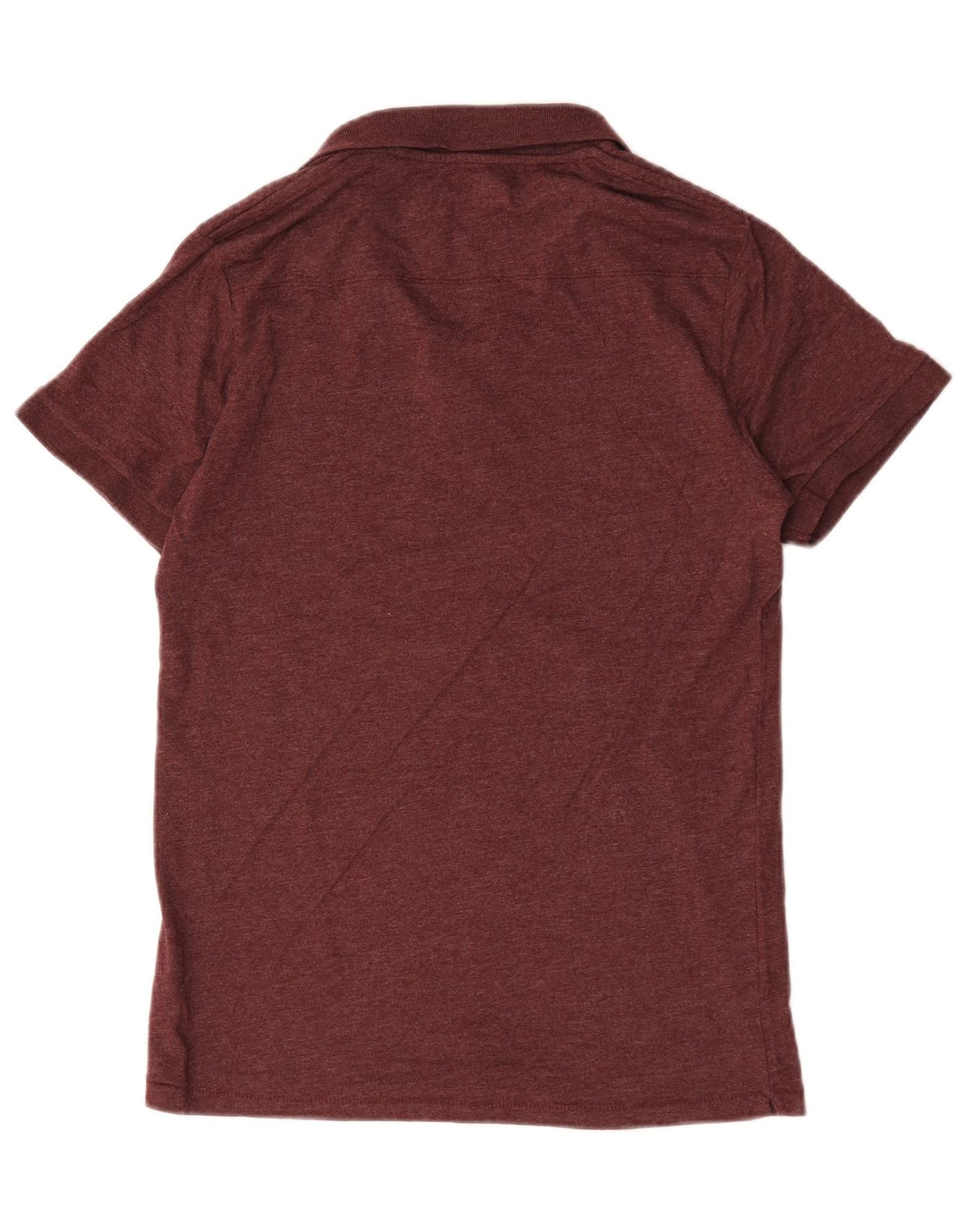 French Connection Herren-Poloshirt aus mittlerer burgunderroter Baumwolle
