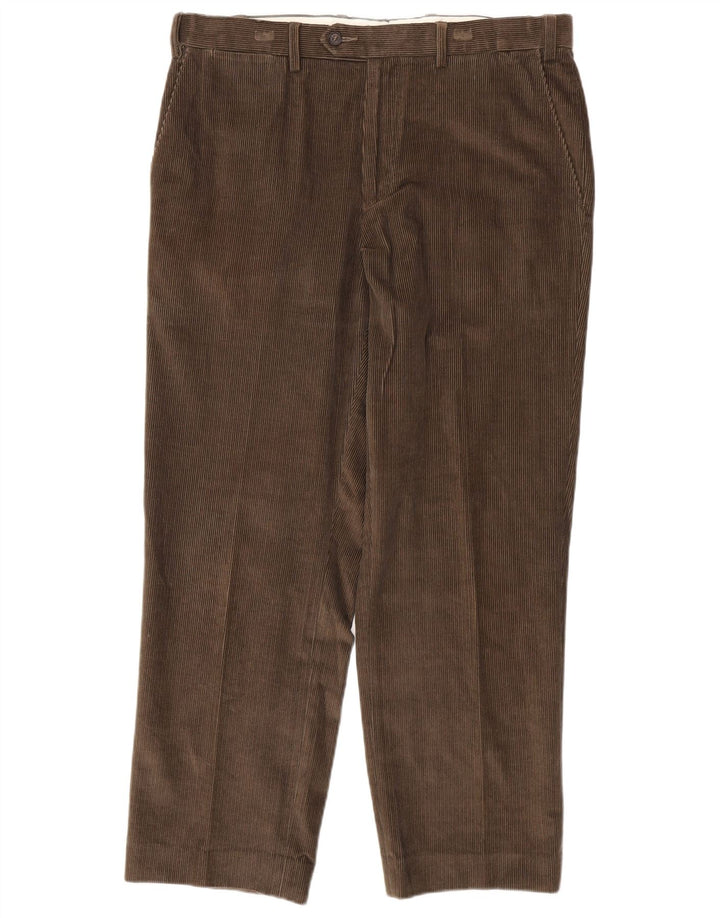 MARKS & SPENCER Herren gerade Cordhose W36 L29 braune Baumwolle