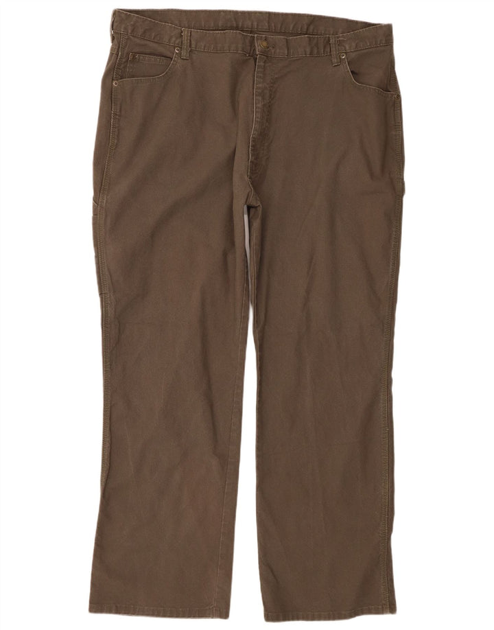 Dickies Herren gerade Cargohose W42 L32 Khaki Baumwolle
