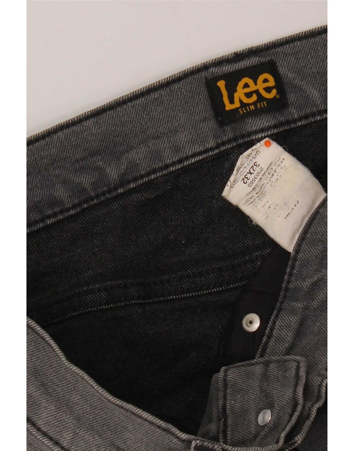 Lee Herren Slim Jeans W32 L32 Grau