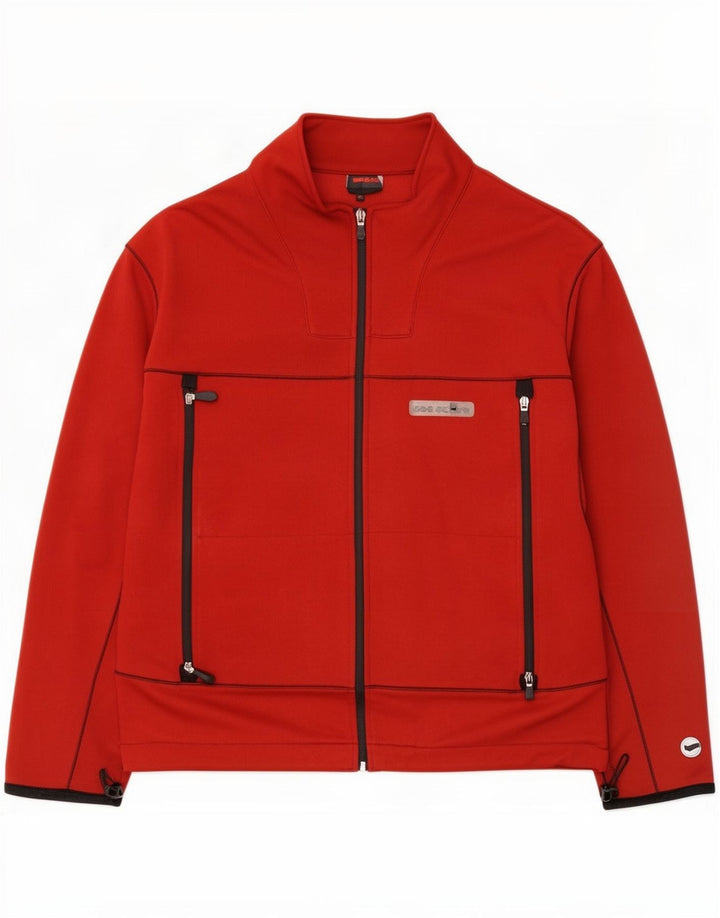 Gas Herren-Trainingsanzug-Topjacke XL, rote Baumwolle