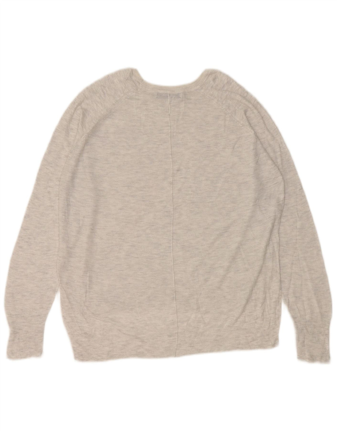 Zara Damen-Pullover mit U-Boot-Ausschnitt, Gr. 14, Mittelgrau
