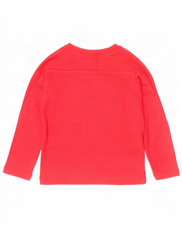 Polo Ralph Lauren Baby-Jungen-Top, langärmelig, 18–24 Monate, rote Baumwolle