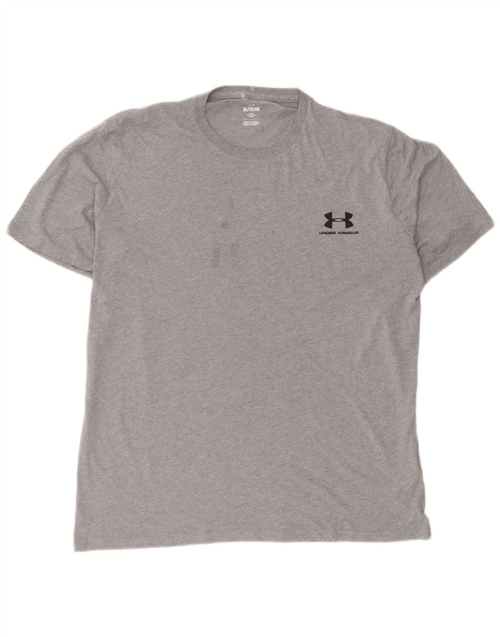 Under Armour Herren T-Shirt Top XL Grau gefleckte Baumwolle