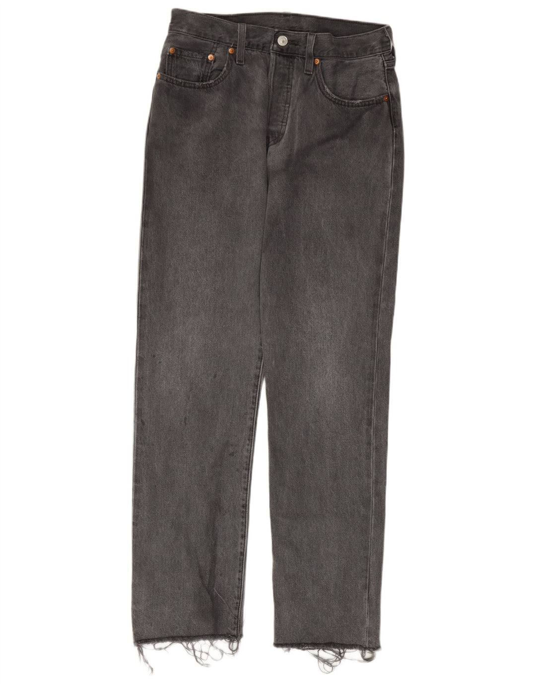 Levi's Herren 501 Straight Jeans W27 L30 Graue Baumwolle