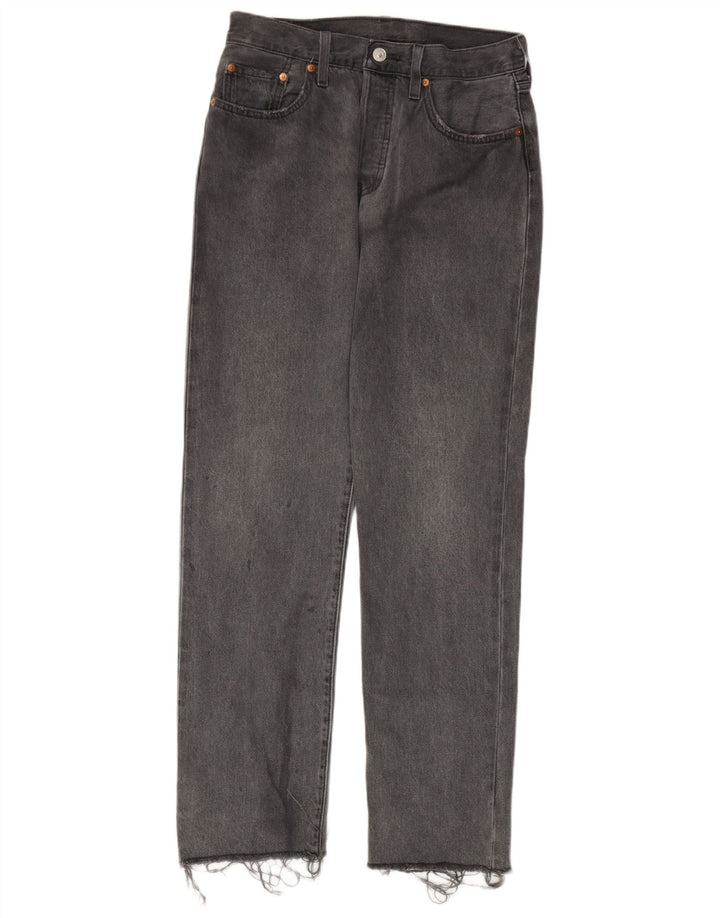 Levi's Herren 501 Straight Jeans W27 L30 Graue Baumwolle