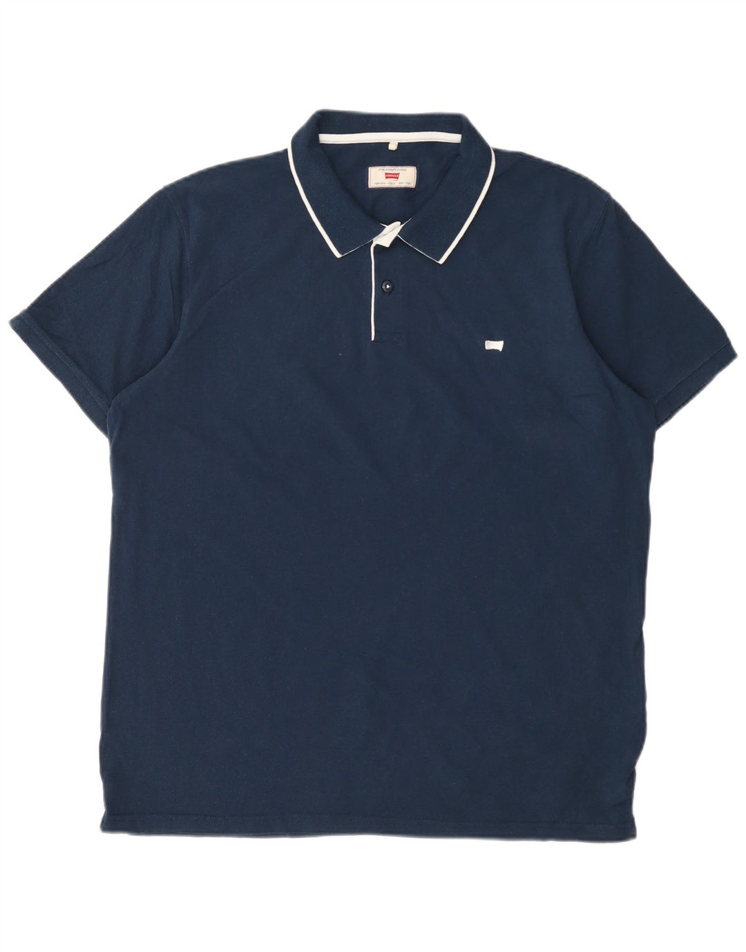 Carrera Herren Poloshirt 2XL Marineblau Baumwolle