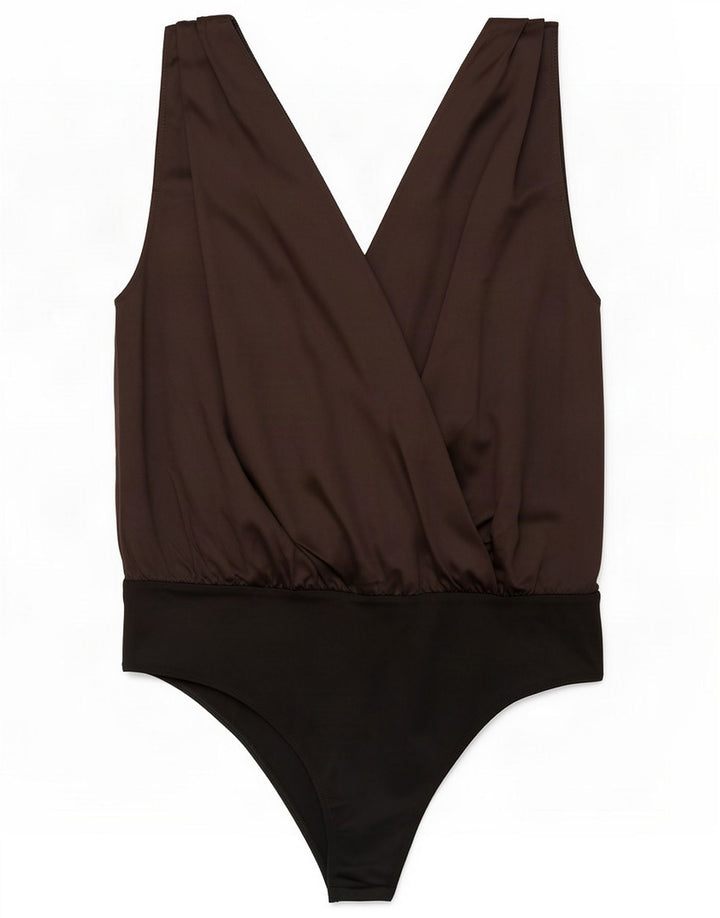 Ärmelloser Damen-Body von Zara, Gr. 44, Größe L, Schwarz, Polyester