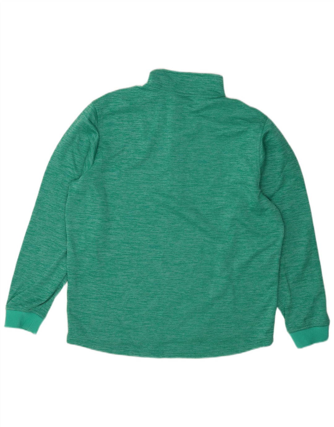 Under Armour Herren-Sweatshirt mit Reißverschluss am Hals, groß, türkis meliert