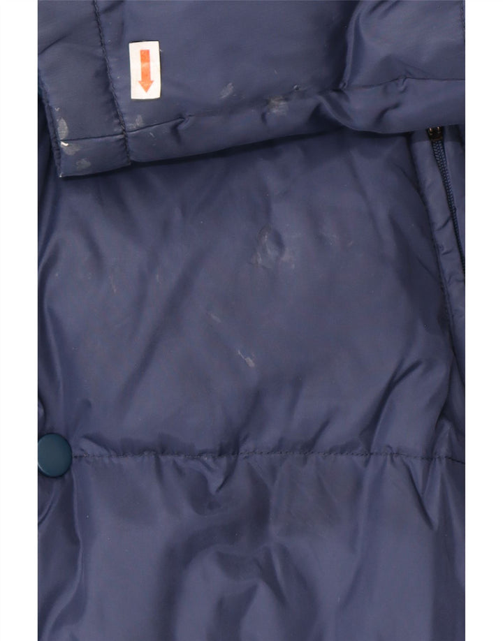 KAPPA Wattierte Herrenjacke mit Kapuze, UK 38, mittelmarineblau, Polyamid