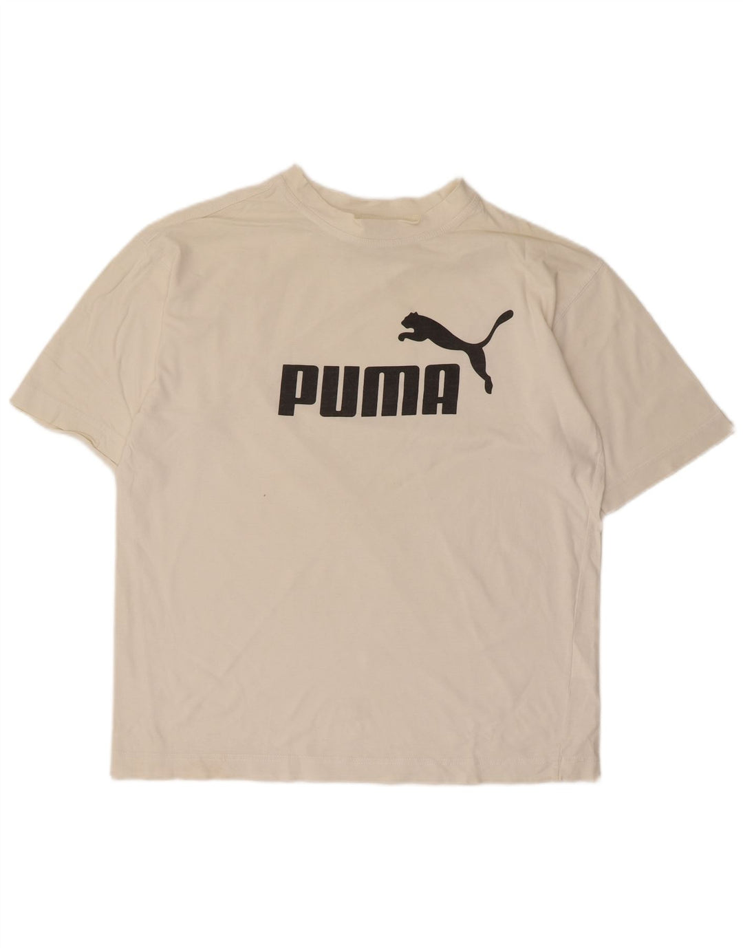 Puma Herren-T-Shirt mit Grafik, Größe S, weiße Baumwolle