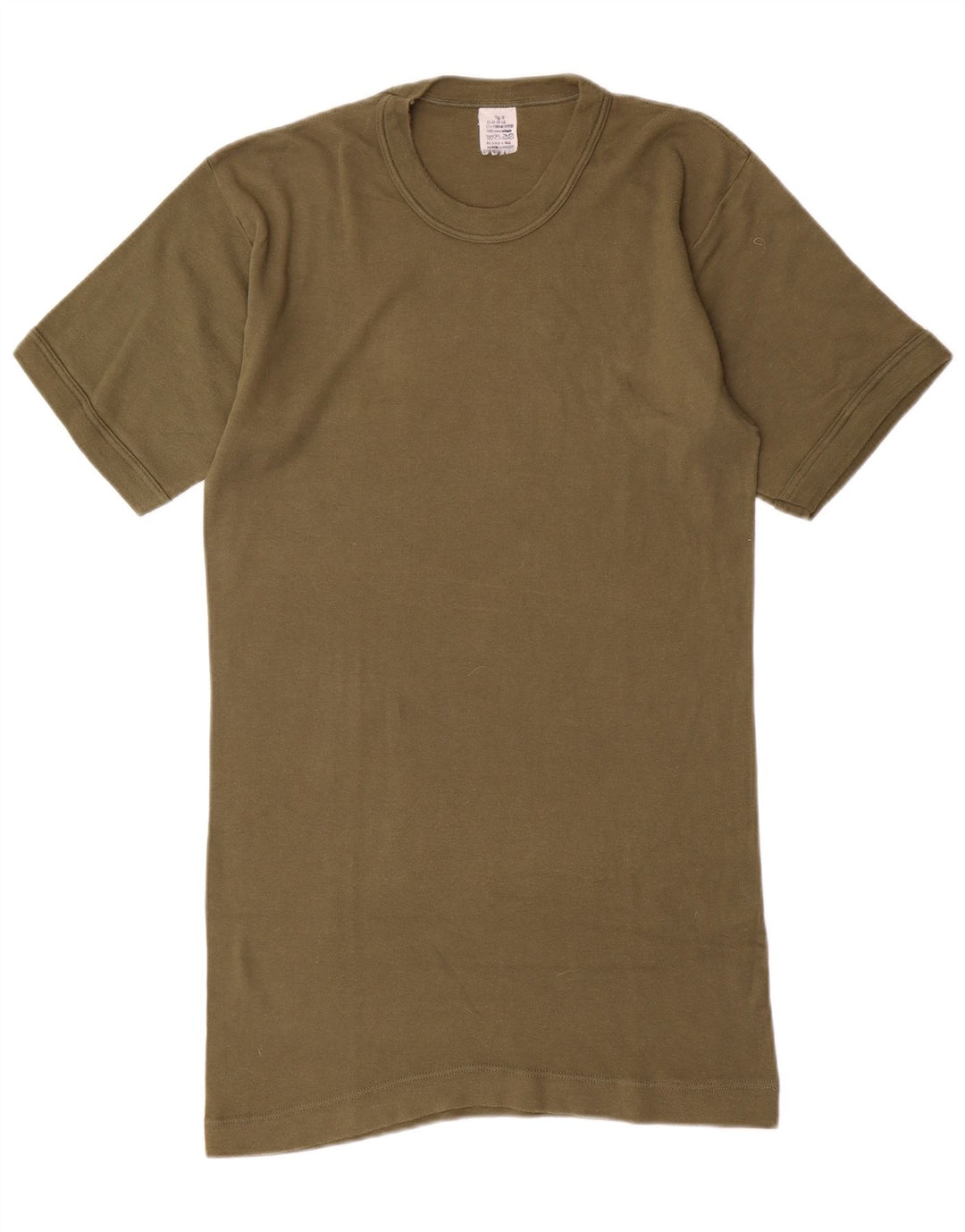 Vintage Herren T-Shirt Top Medium Khaki Baumwolle