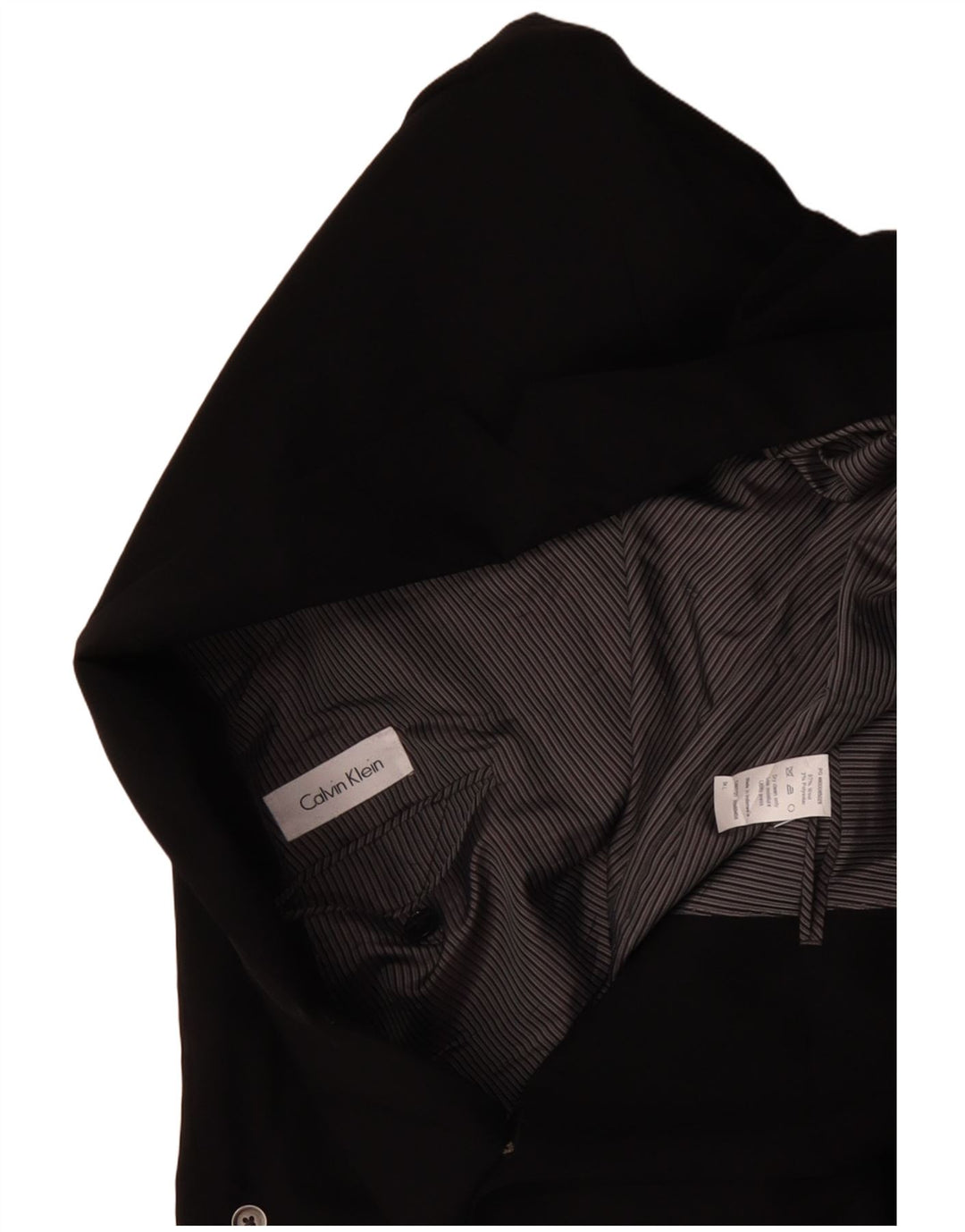 CALVIN KLEIN Herren 2-Knopf-Blazerjacke IT 54 2XL Schwarze Wolle