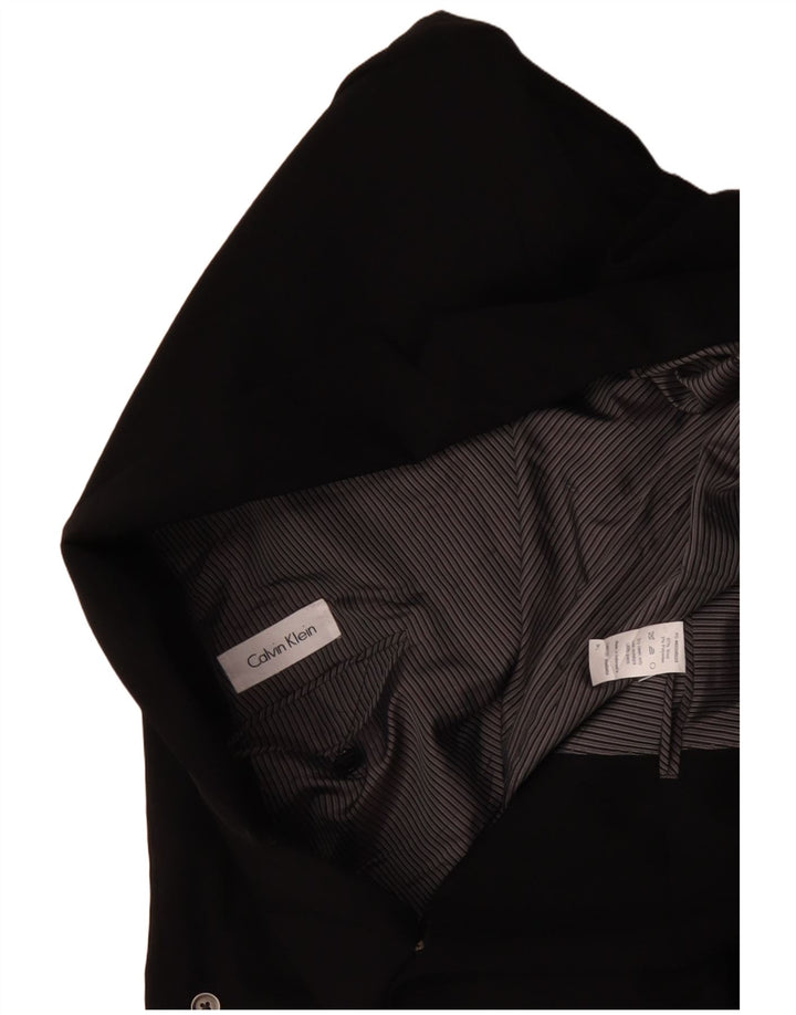 CALVIN KLEIN Herren 2-Knopf-Blazerjacke IT 54 2XL Schwarze Wolle