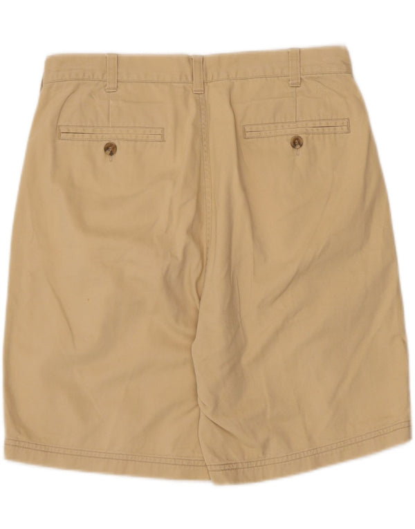 St. Bernard Mens Pegged Chino Shorts W32 Medium Beige Cotton