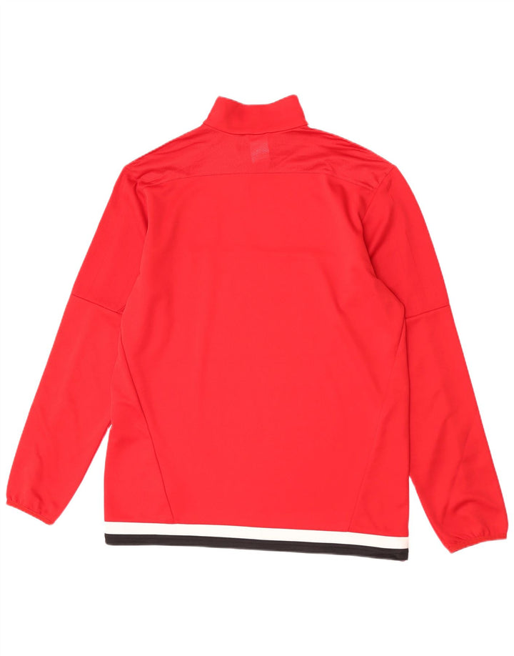 Adidas Herren Climacool Pullover-Trainingsanzug mit Reißverschluss, Größe L, Rot, Farbblock