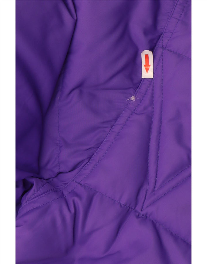 Geo Spirit Damen Wattierte Jacke IT 42 Medium Lila Polyamid
