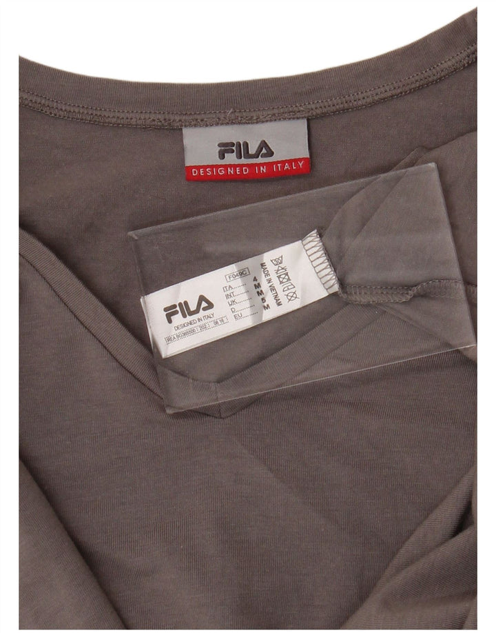 FILA Herren T-Shirt Top mittelgraue Baumwolle