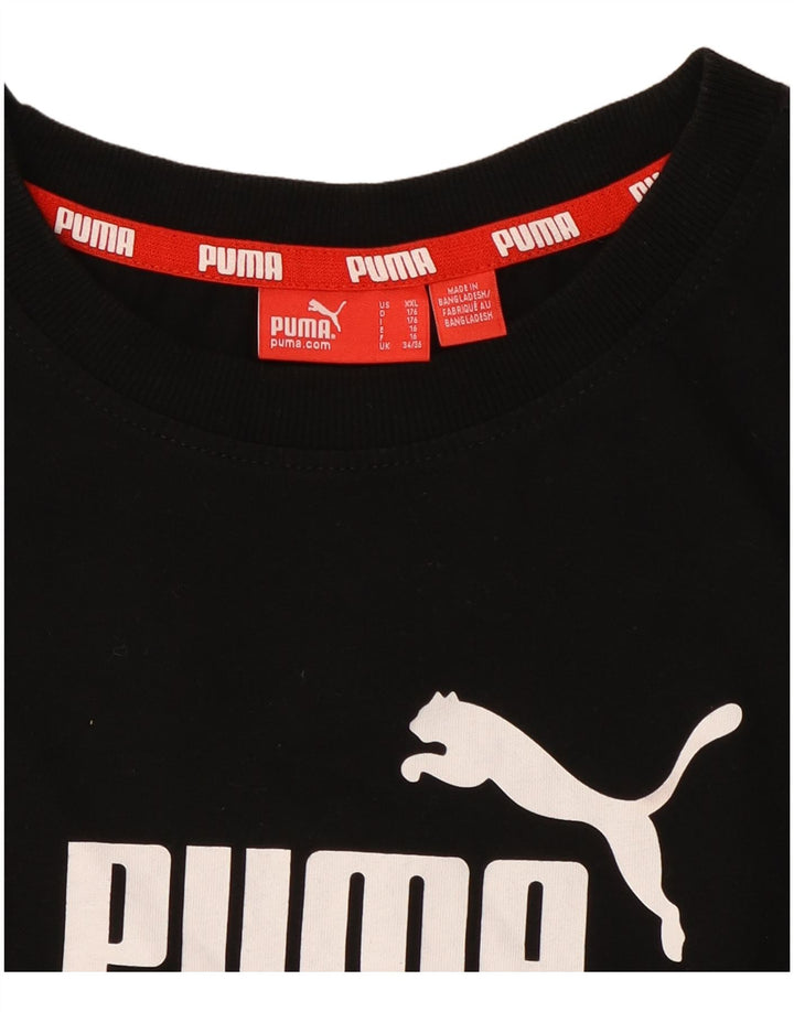 PUMA Jungen Graphic T-Shirt Top 15-16 Jahre Schwarz