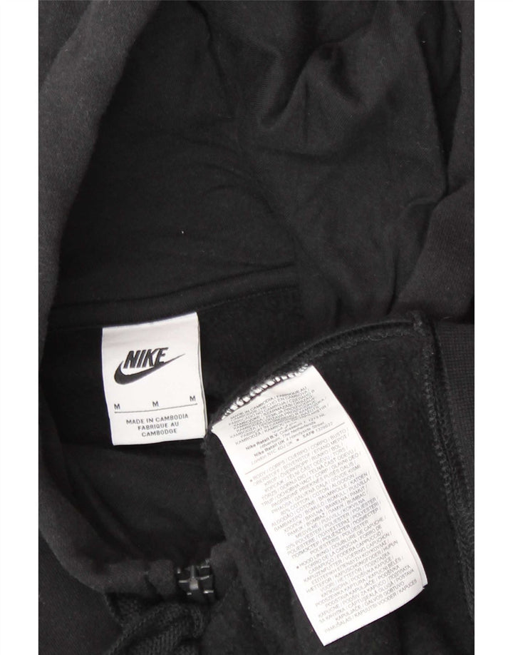 Nike Herren-Kapuzenpullover mit Reißverschluss, mittelschwarz, Baumwolle