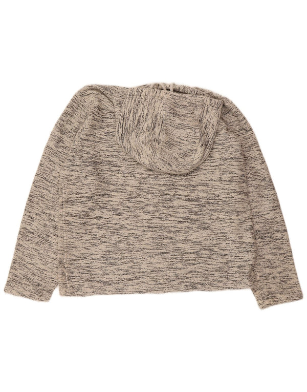 WEIRD FISH Herren-Kapuzenpullover, klein, grau meliert