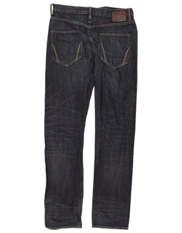 All Saints Mens Slim Jeans W32 L33 Navy Blue Cotton