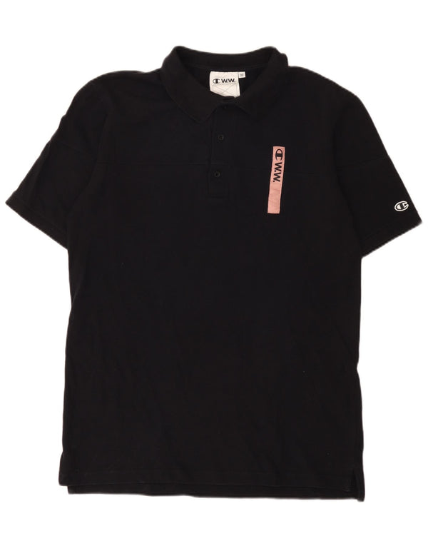Champion Herren-Poloshirt, mittelmarineblaue Baumwolle
