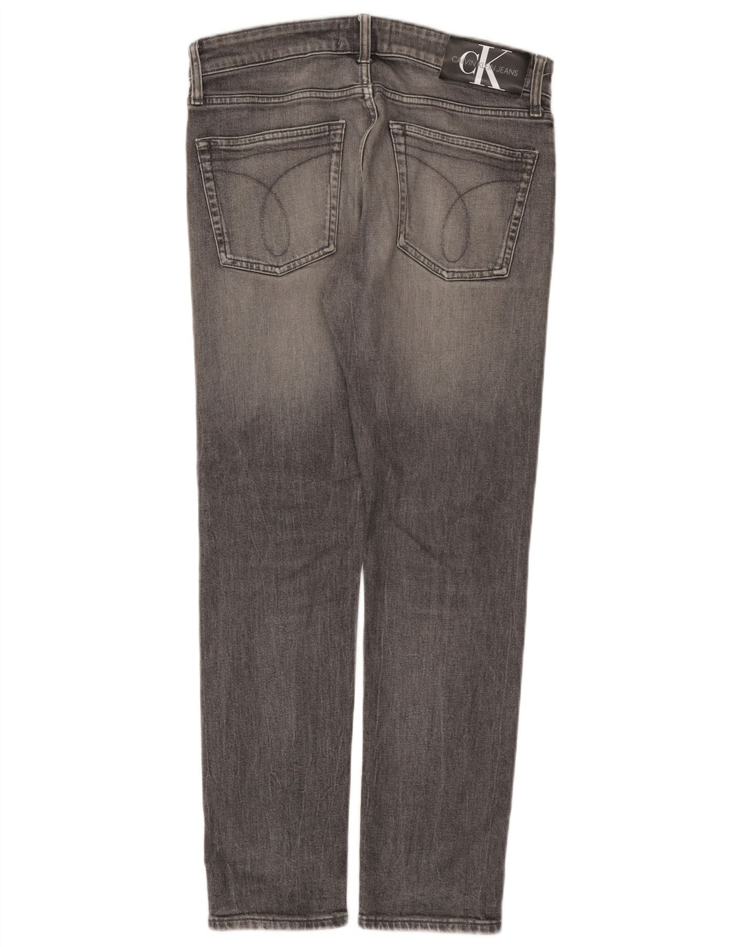 Calvin Klein Herren Larston Slim Jeans W32 L30 Graue Baumwolle