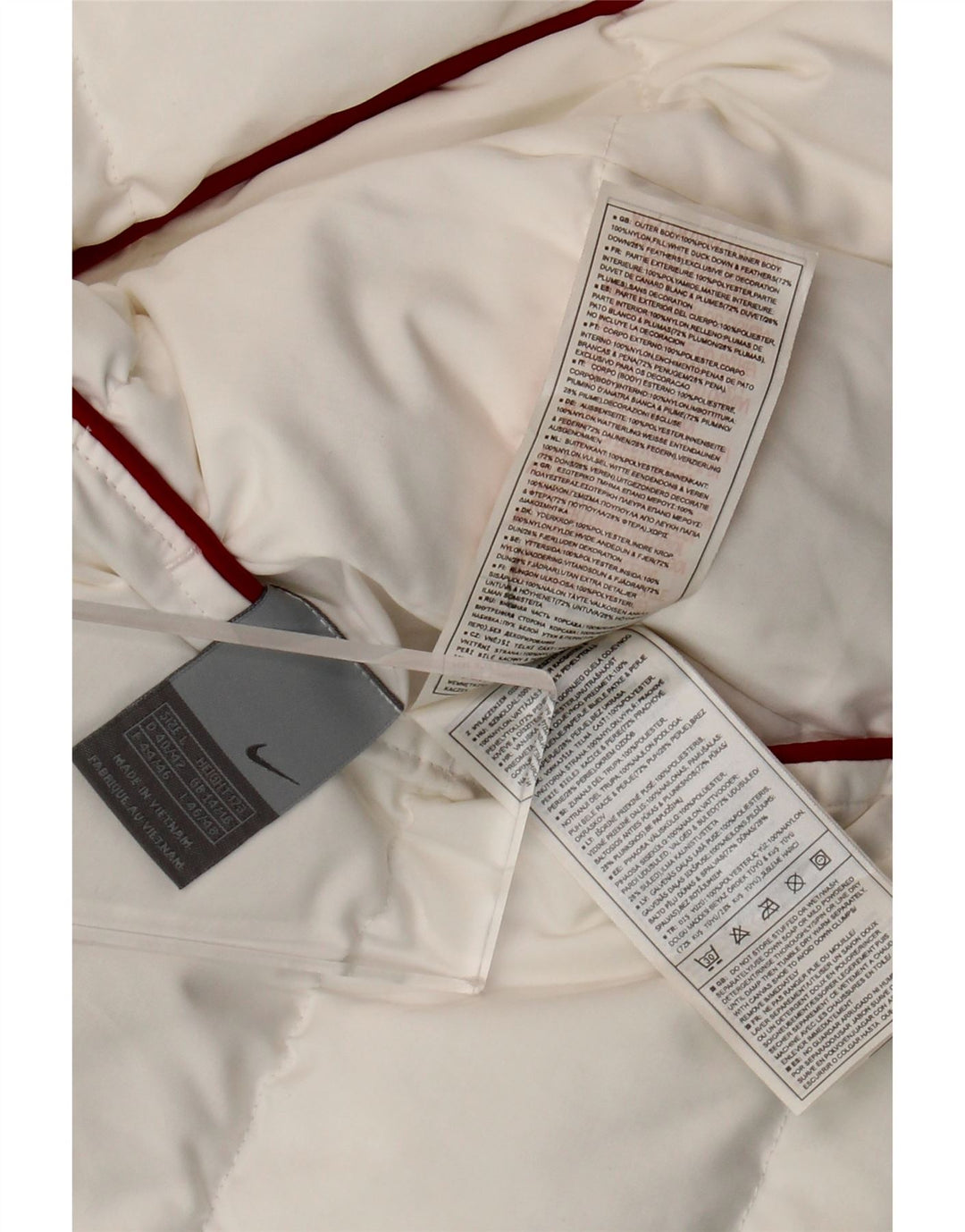 Nike Damen Reversible gepolsterte Weste UK 14/16 Large Weiß Polyester