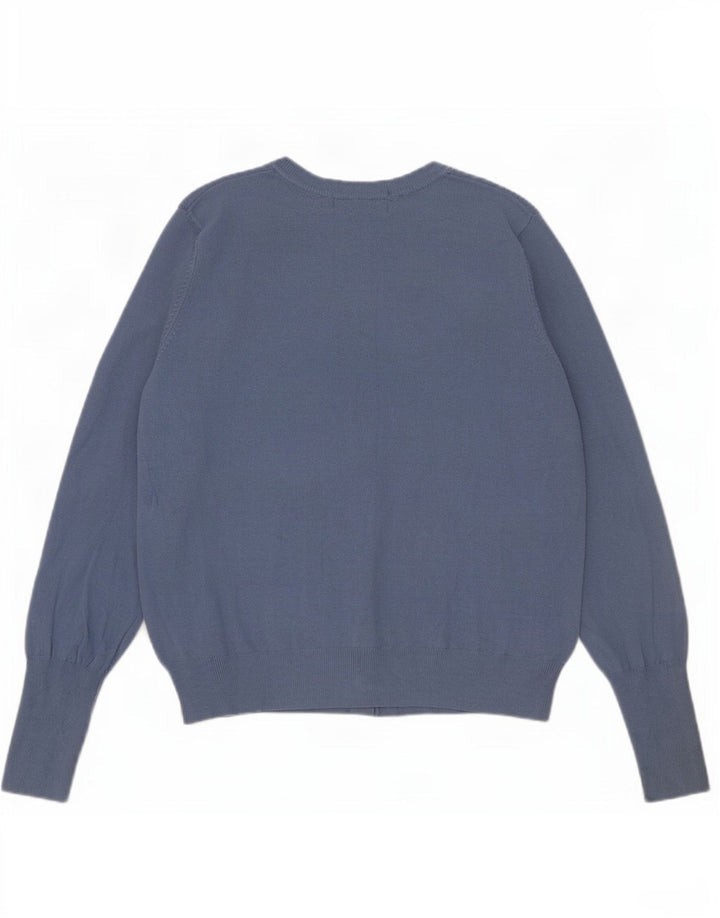 Marks & Spencer Damen-Cardigan-Pullover UK 12 Mittelblaue Viskose