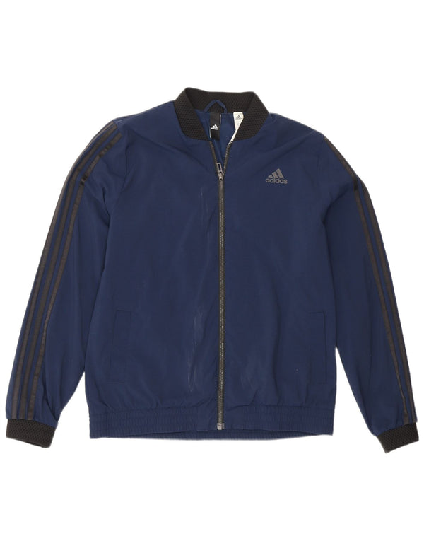 Adidas Damen Trainingsanzug Top Jacke UK 16/18 Large Marineblau Sport