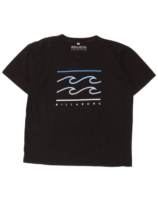 Billabong Herren Grafik T-Shirt Top Medium Schwarz