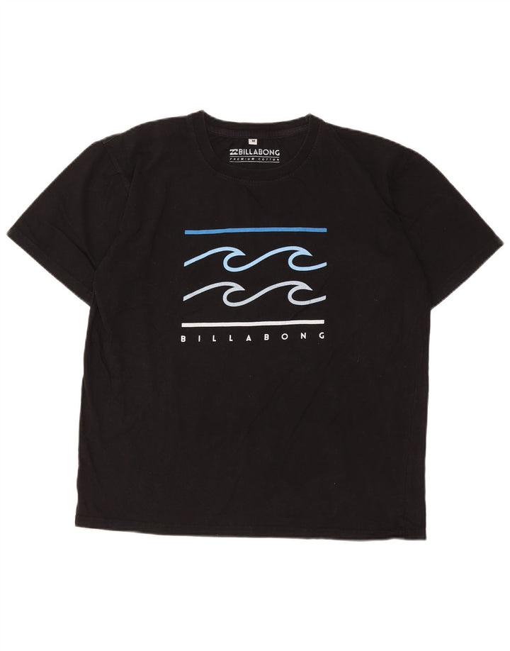 Billabong Herren Grafik T-Shirt Top Medium Schwarz