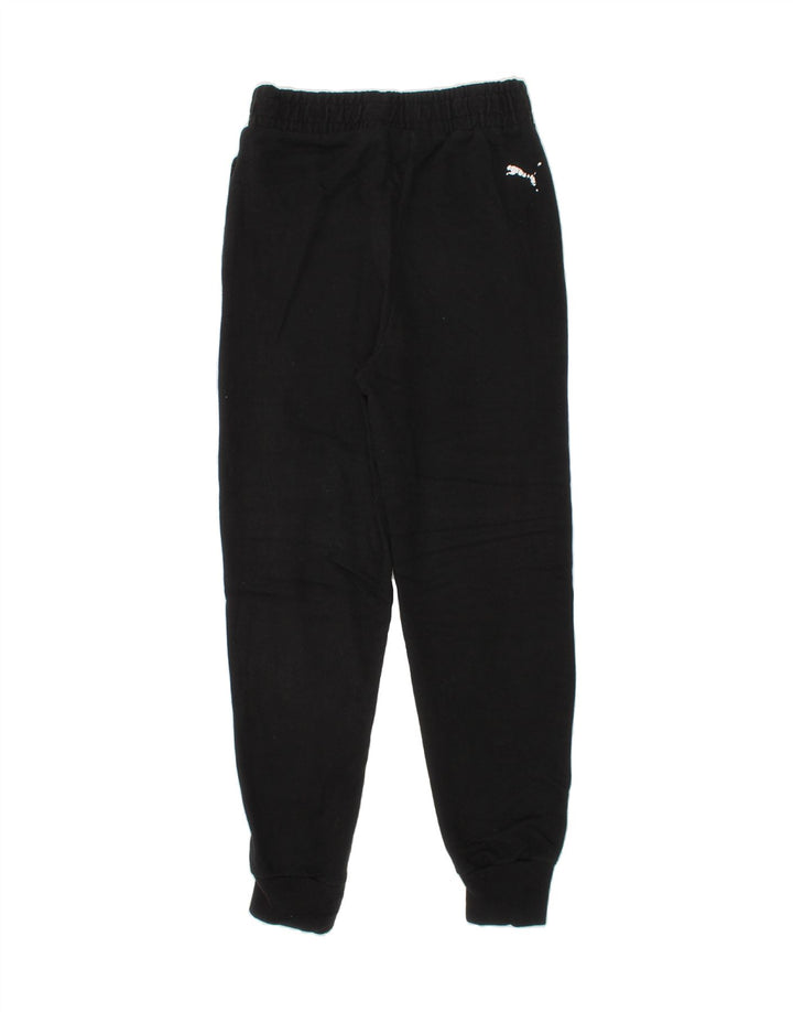 PUMA Boys Graphic Tracksuit Trousers Joggers 10-11 Years Medium Black Vintage Puma and Second-Hand Puma from Messina Hembry 