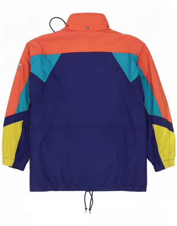 Brugi Herren-Skijacke mit Kapuze, lockere Passform, UK 36, Klein, Marineblau, Farbblock