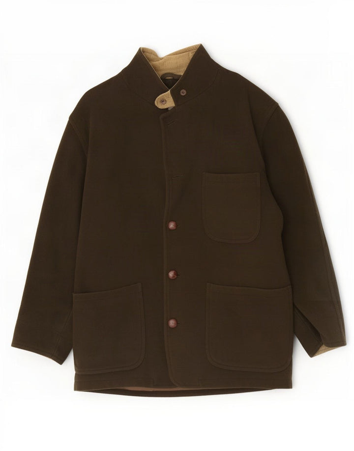 Henry Cottons Herrenmantel IT 48 Medium Khaki Wolle