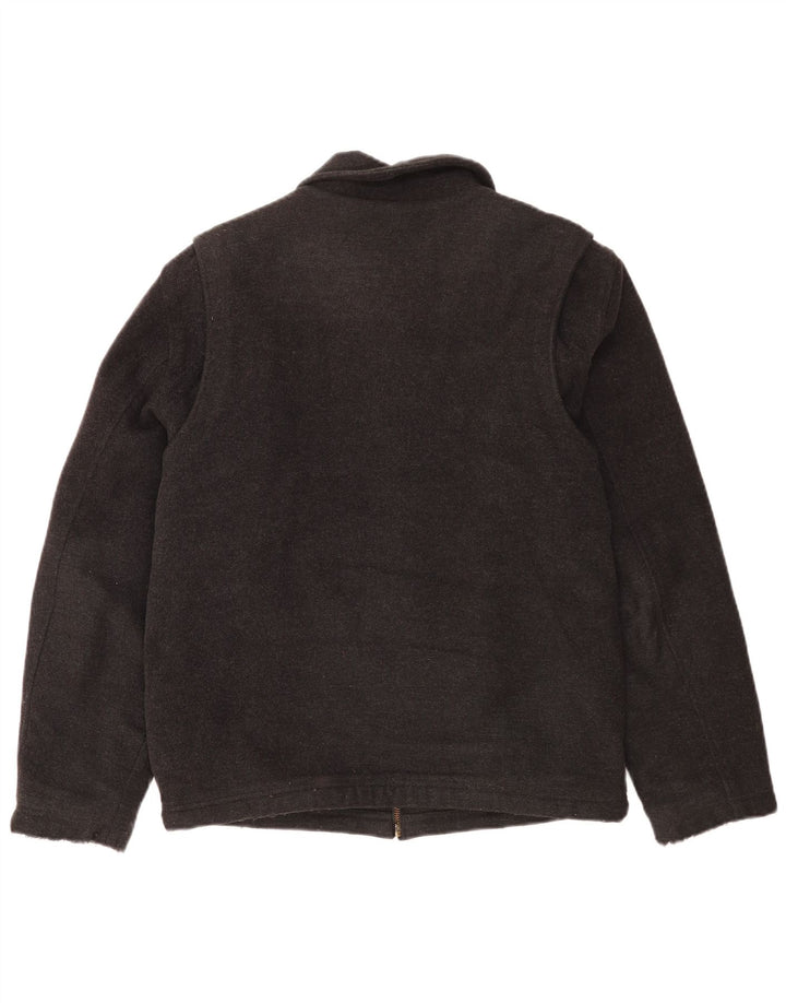 L.L.Bean Herren Bomberjacke UK 36 Small Graue Wolle