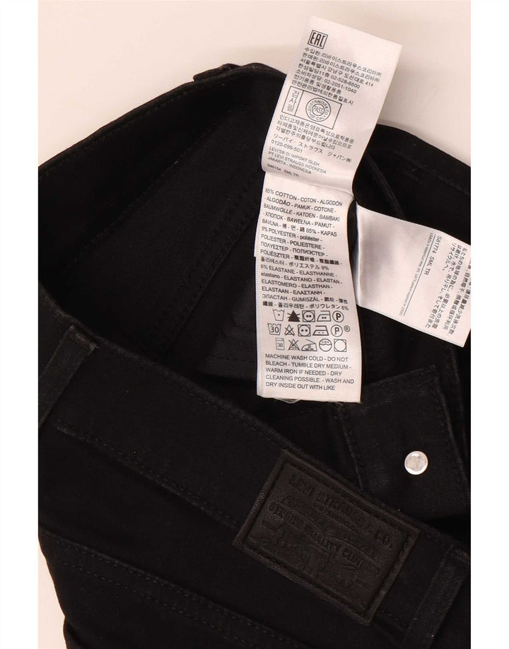 Levi's Damen Skinny Jeans W29 L30 Schwarze Baumwolle