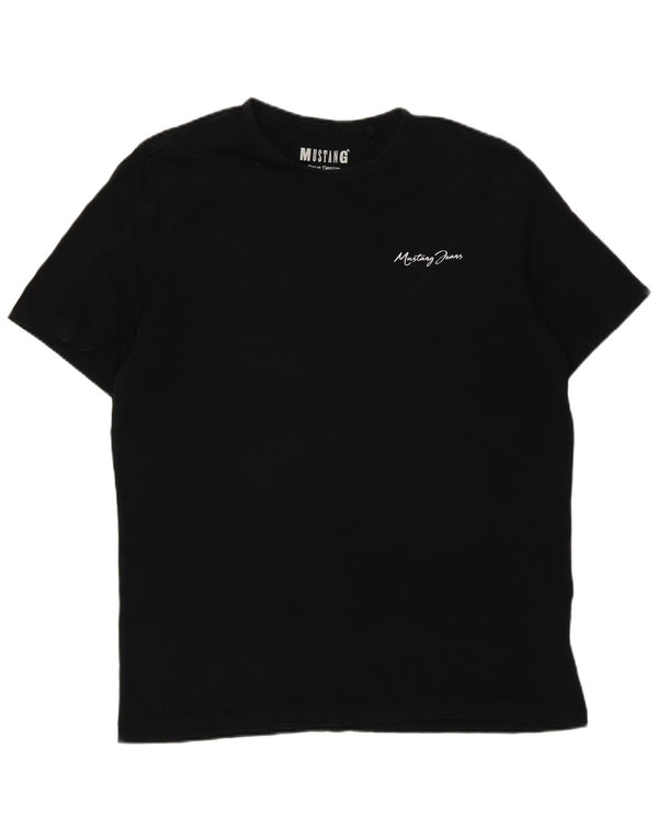 Mustang Herren T-Shirt Top Large Schwarz