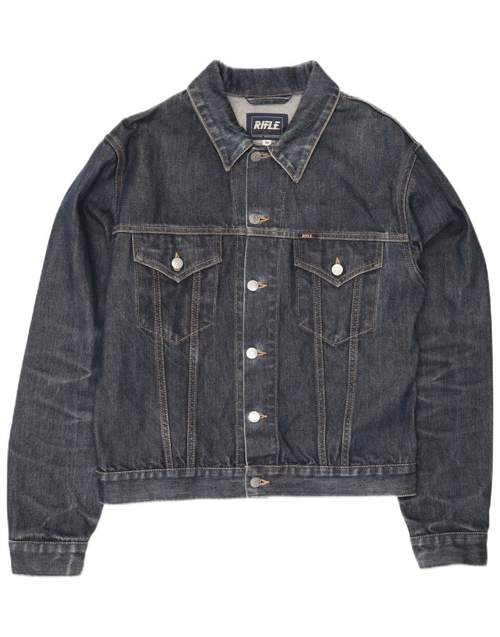 Rifle Herren-Jeansjacke, UK 38, mittelmarineblaue Baumwolle