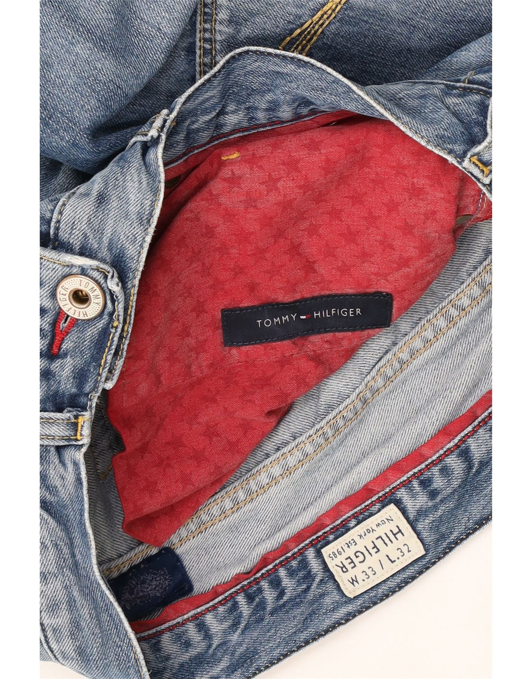 Tommy Hilfiger Herren Straight Jeans W33 L32 Blau