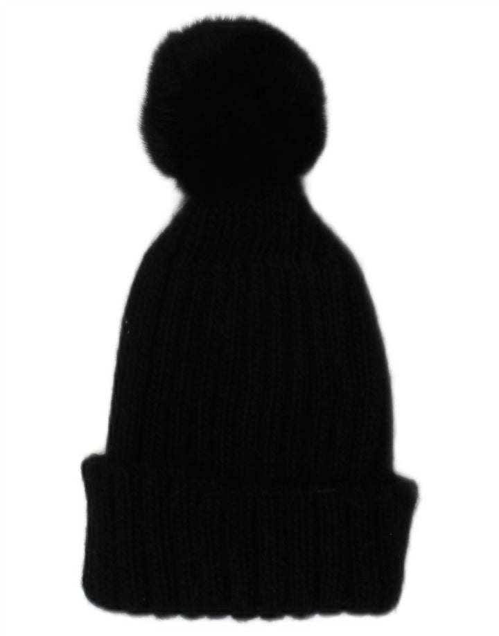 Colmar Damen Strickmütze mit Bommel, Einheitsgröße, Schwarz, Acryl, Winter