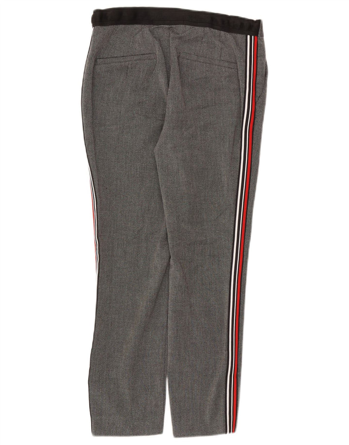 Zara Damen-Hose, mittelgroß, W28, L25, Grau, Polyester